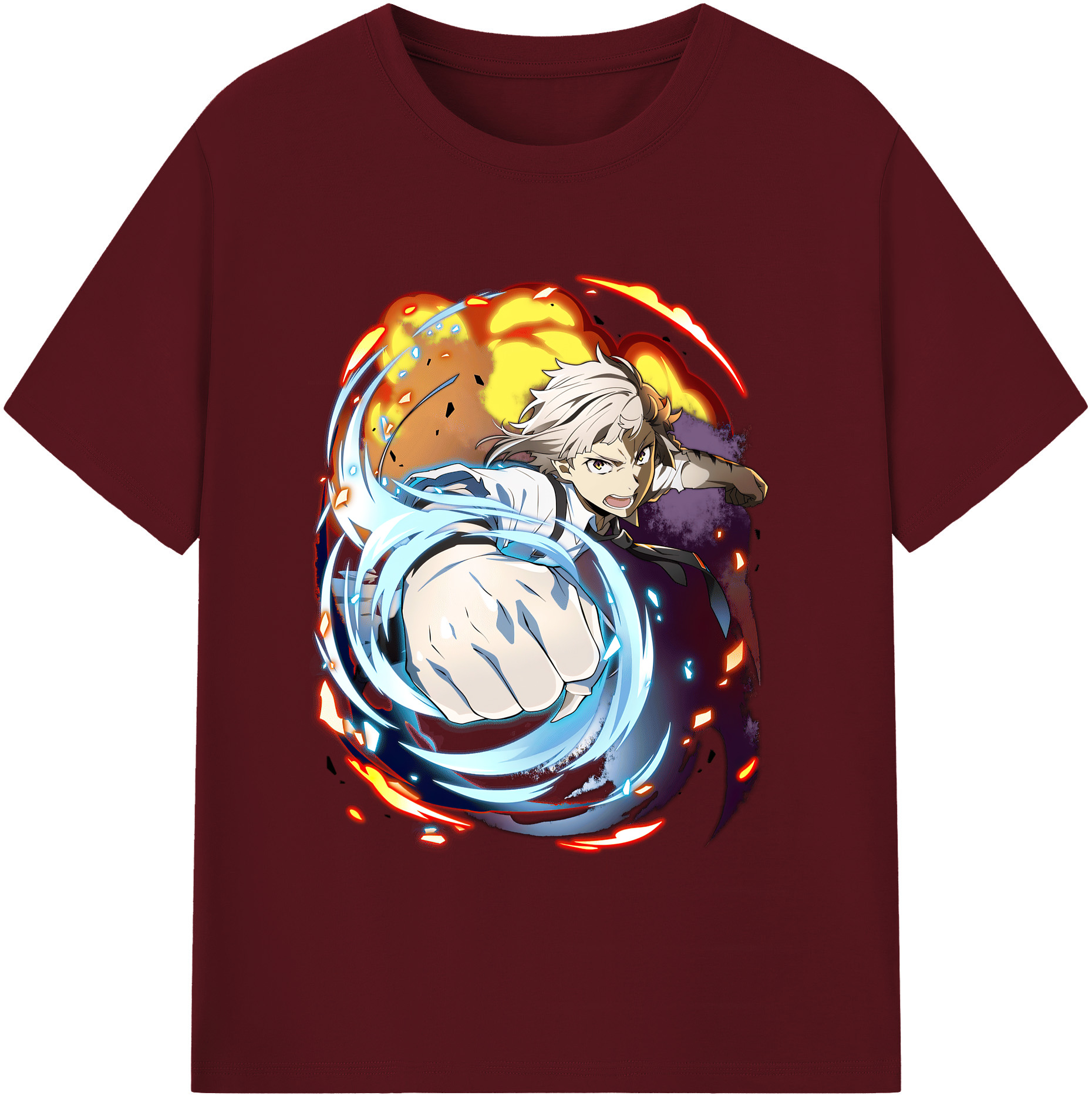 （画像用） 文豪ストレイドッグス Bungo Stray Dogs 綿100％半袖Tシャツ（フロントプリント）